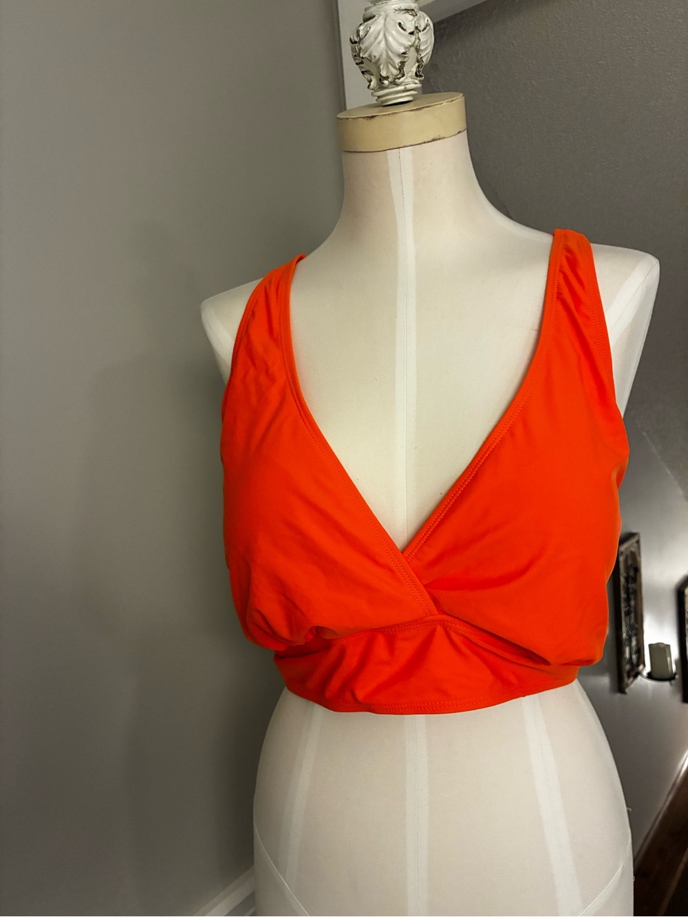 Younique Bright Orange Wrap Bikini Top